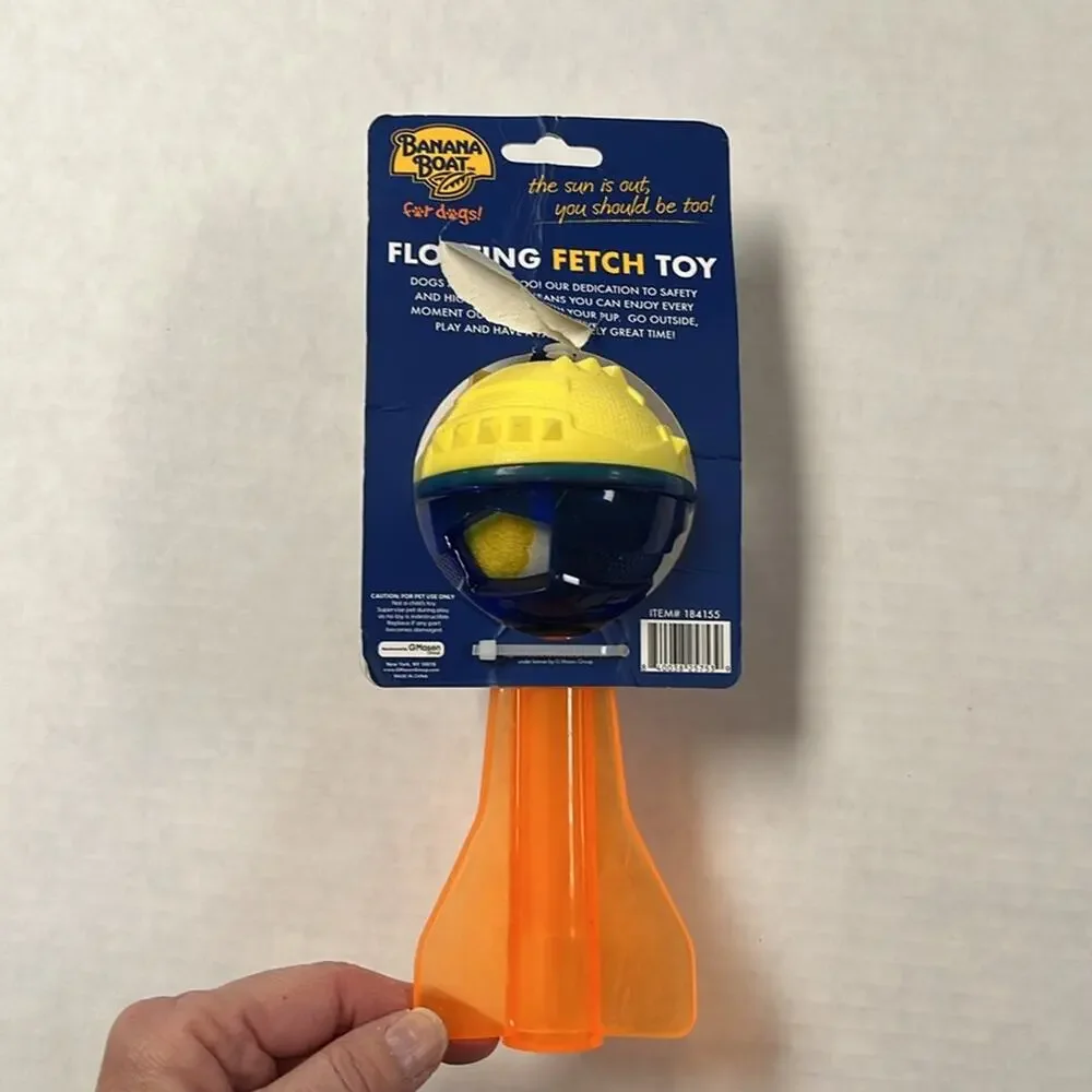 Banana Boat Dogs Floating Fetch Chew Toy Rocket Pool Lake Beach